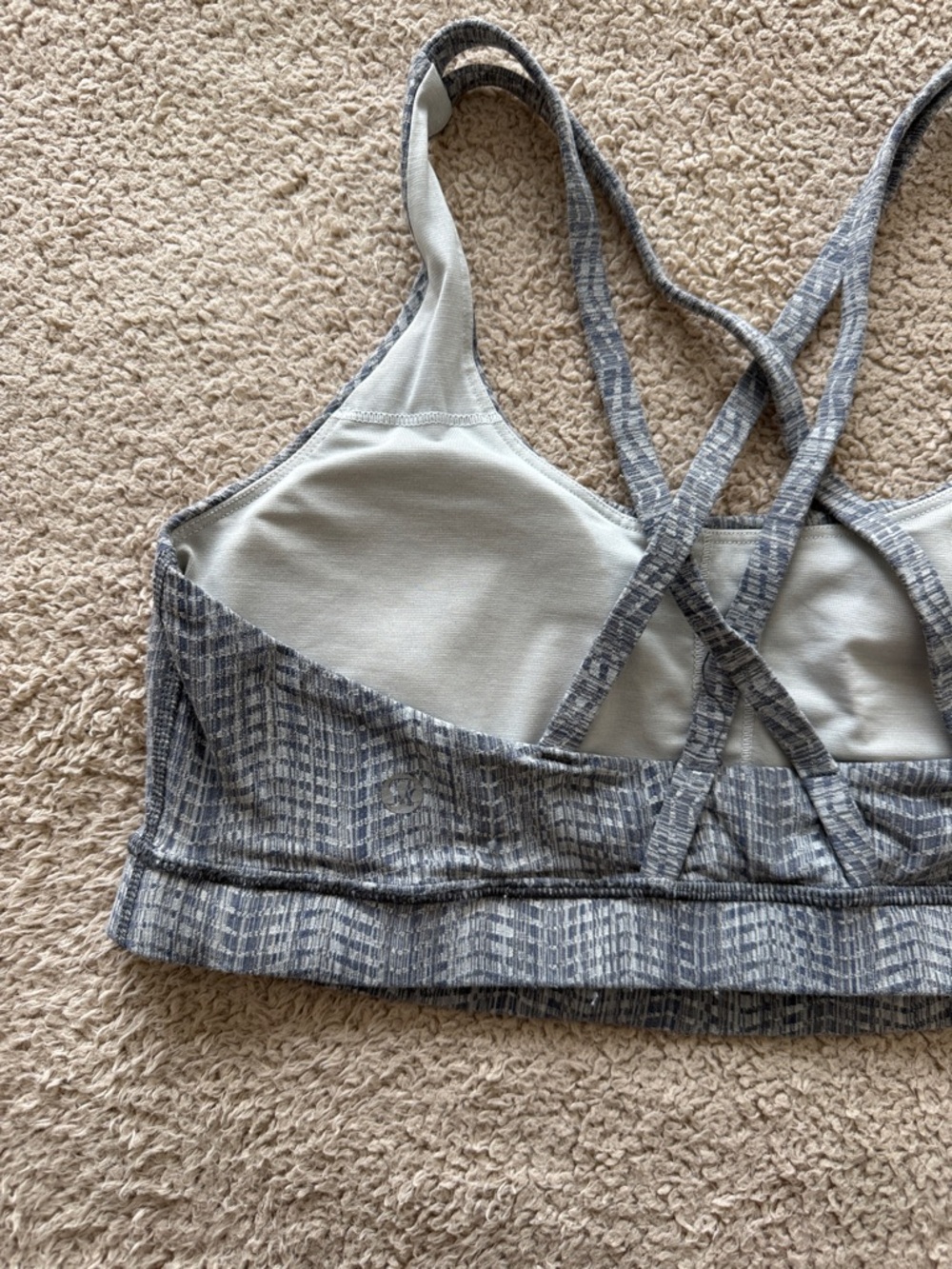 lululemon athletica Gray Energy Strappy Sports Bra - Picture 7 of 9